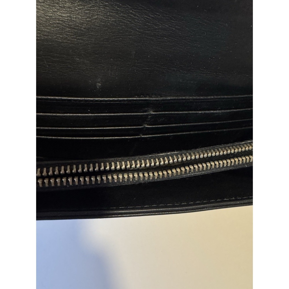 Prada Saffiano Long Black Wallet with Box and Authentication Card - Picture 14 of 16